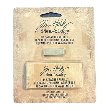 Tim Holtz Idea-Ology Tiny Attacher Refill Staples .25" 1,550/Pkg-