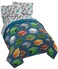 Jay Franco Minecraft Creeper Twin Comforter Set 4 Piece Kids Bedding for Boys, Blue