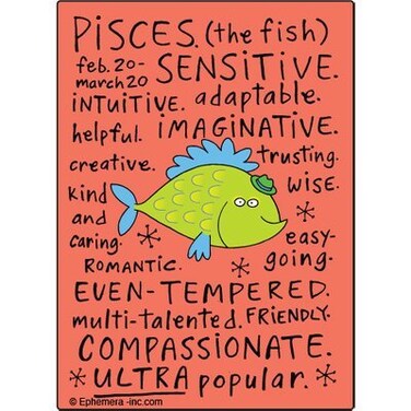 Ephemera, Inc Pisces nice Clayboys - 2" x 3" Rectangular Minimalist Magnet