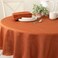 Benson Mills Textured Tablecloth ,Cameron Bison 70" Round