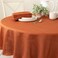Benson Mills Textured Tablecloth ,Cameron Bison 70" Round