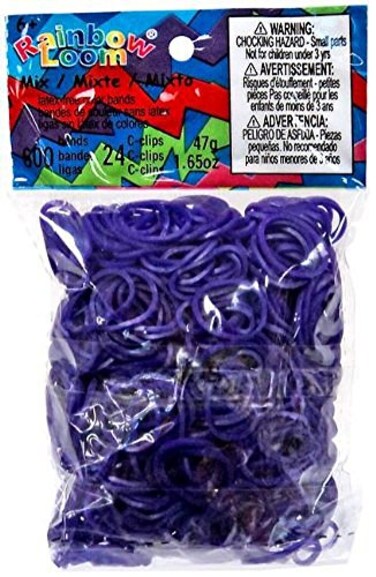 Rainbow Loom Deep Purple Rubber Bands Refill Pack [600 ct]