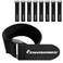 ENVISIONED Velour Cinch Straps 1" x 30" - 8 Pack, Soft Touch Microfiber Reusable Hook and Loop