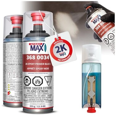 SprayMax 2K Epoxy Primer Black2K Primer AutomotiveEpoxy Spray Paint
