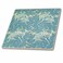 3dRose William Morris BlueIvory Flourishes 8 Inch Ceramic Tile