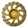 EDiamondTools 7" BiTurbo Diamond Grinding Wheel for Concrete,30/40 Grit, 5/8"-11 Arbor