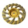 EDiamondTools 7" BiTurbo Diamond Grinding Wheel for Concrete,30/40 Grit, 5/8"-11 Arbor