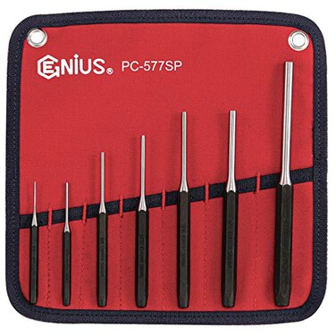 Genius Tools 7 Piece SAE Pin Punch Set PC-577SP