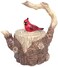 Bluesky Blue Sky Ceramic Tree Stump Teapot, 9-inch Height
