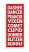 Stupell Industries Reindeer Names Typography'Wall Plaque Art