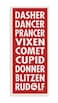Stupell Industries Reindeer Names Typography'Wall Plaque Art