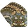 3dRose CST2193902 William Morris Strawberry Thief Pattern Soft Coasters ,Set of 8