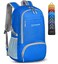 ZOMAKE Lightweight Packable Backpack 30L, Foldable Hiking Backpacks Water Resistant Compact Folding Daypack for Travel,Dark Blue