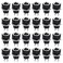 Antrader 5.5x2.1mm 2 Pin DC Power Female Panel Mount Jack Socket Connector