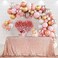 PartyDelight Rose Gold Sequin Tablecloth 60x102 Inch Rectangular