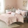Intelligent Design Blush/Gold Metallic Print Cal King Comforter Set, 5pc