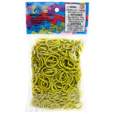 Rainbow Loom Solid Bands-Olive Green