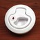 Pactrade Marine Marine Boat Locking White Plastic Flush Pull SLAM Latch Hatch Lift 2 3/8" D