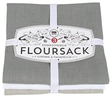 Now Designs Kitchen Dish Towels Gray/White/Moonstruck