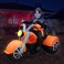 BZB Goods 6 FT Halloween Inflatable Skeleton Ghost Riding Motorcycle