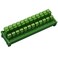 Electronics-Salon DIN Rail Mount Pluggable 12x2 Position 10A / 300V Screw Terminal Block Distribution Module. ,Top Wire Connects