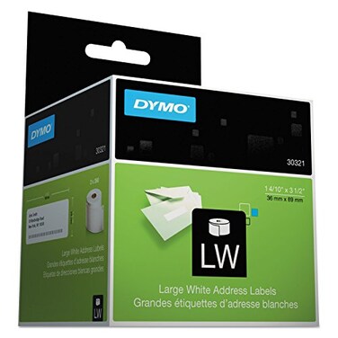 DYMO Address Labels, Large, 3-1/2" x 1-2/5", White