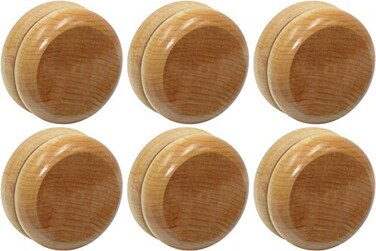 Maple Landmark Plain Yo-Yo's - 6 Pack - Made in USA