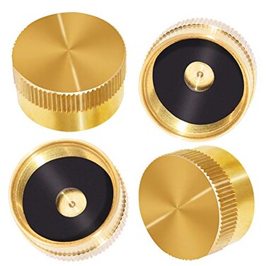 Joywayus 4Pcs Solid Brass Refill Propane Bottle Cap