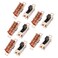 sourcing map uxcell 10Pcs 3 Position 8P DPDT Panel Mount Micro Slide Switch Latching Toggle Switch