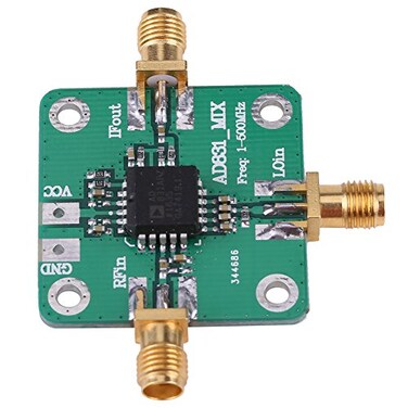 Walfront AD831 High Frequency Transducer RF Mixer Module 500MHz Bandwidth Mixing Down Mixing Balanced Mixer Single Chip Radio Frequency Converter -10dBm