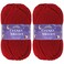 BambooMN JubileeYarn Chunky Melody Yarn - Ruby Red - 2 Skeins