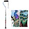NOVA Designer Walking Cane with Offset Handle, Lightweight Adjustable Walking Stick with Carrying Strap,Proud Peacock Design