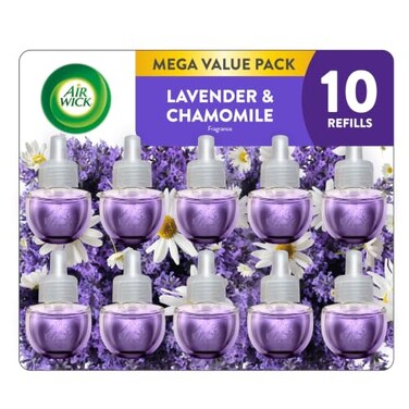 Air Wick Plug In Refills, LavenderChamomile, Essential Oils,10 count