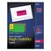 Avery 5978 Neon Laser Labels, Rectangle, 2-Inch x4-Inch, 150/PK, Assorted