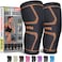 BLITZU Knee Brace MenWomen, Knee Compression Sleeve Support Wrap Tendonitis M