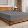Bare Home Flannel Fitted Bottom Sheet 100% Cotton ,King, Grey