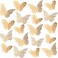 Bememo 72 Pcs 3D Butterfly Wall Decals, 3 Sizes, Gold