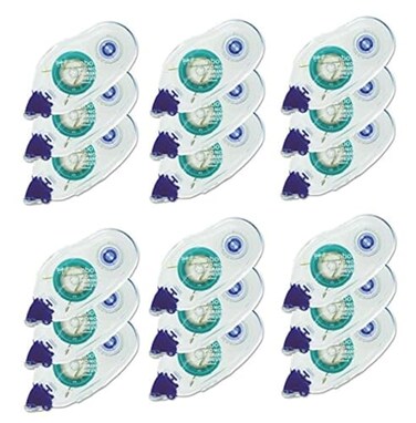 Tombow Bulk Buy: Mono Adhesive Refill Permanent Value Pack 3/Pkg 1/3" X 118 Total Ft. 62207 ,6-Pack