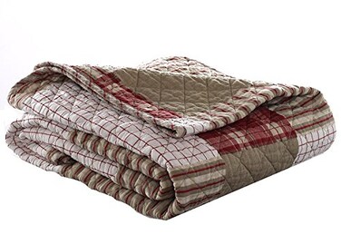 Eddie Bauer - Reversible Quilted Throw Blanket for Bed or Couch, 50 x 70
