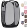 Handy Laundry Collapsible Mesh Pop-Up Hamper with Side Pocket