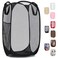 Handy Laundry Collapsible Mesh Pop-Up Hamper with Side Pocket