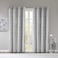 Intelligent Design Blackout Curtain, Light Blocking, 50x84 Grey/Silver