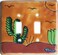 Fine CraftsImports Desert Talavera Ceramic Double Toggle Switch Plate