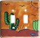 Fine CraftsImports Desert Talavera Ceramic Double Toggle Switch Plate