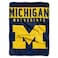 Northwest NCAA Michigan Wolverines Raschel Throw Blanket, 60" x 80", Basic
