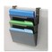 Deflecto DEF73502RT - Deflect-o Three Pocket Partition Letter Wall System