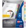 Avery Clear Easy View Durable Plastic Dividers, 8-Tab, 1 Set