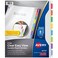 Avery Clear Easy View Durable Plastic Dividers, 8-Tab, 1 Set