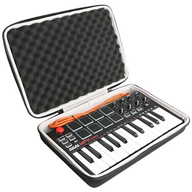 Khanka Hard Travel Case Replacement for Akai Professional MPK Mini MKIIMK3MPK Mini Play25-Key Ultra-Portable USB MIDI Drum PadKeyboard Controller