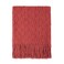BOURINA Rust Throw Blanket 50x60 Inch Boho Knitted Soft Throw Sofa Blanket